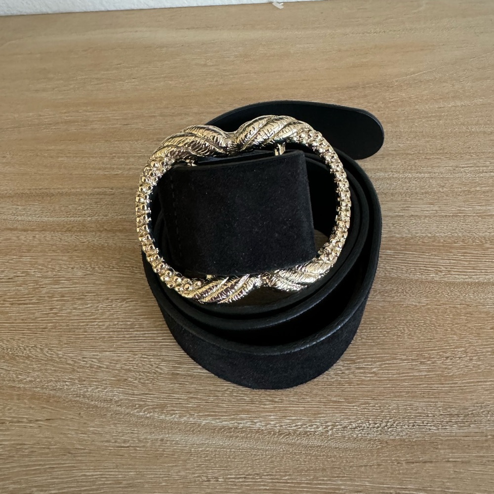 Sezane Black Artemis Belt